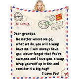 Here's a reminder that you're awesome and I love you- Customizable Love Reminder Blanket for Family and Friends - Unique Gifts for Mom Dad Son Daughter Sister
