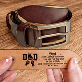 Custom Dad Lucky To Have You In Life Belt, Family Personalized Custom Engraved Leather Belt, Father's Day Belt , Gift For Dad, Grandpa