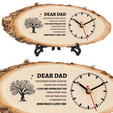 Gifts for Dad Wooden Clock, Dad Gifts from Daughter Son, Dad Birthday Gift from Daughter, Birthday Gifts for Dad Who Wants Nothing, Gifts for Dad from Daughter to My Dad Gifts