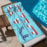 Dad Beach Towel, Custom Fathers Day Gifts for Dad, Dad Gifts from Kids, Papa Beach Towel, Summer Pool Towel for Fathers Day, Gift for Dad