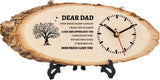 Gifts for Dad Wooden Clock, Dad Gifts from Daughter Son, Dad Birthday Gift from Daughter, Birthday Gifts for Dad Who Wants Nothing, Gifts for Dad from Daughter to My Dad Gifts