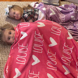 Personalized Name Blanket for Baby Kids Adults - Unique Gift for Birthday, Christmas