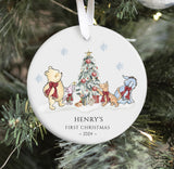 Personalized Baby's First Christmas Winnie The Pooh Ornament