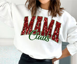 Glitter Mama Claus Christmas Shirt Sweatshirt