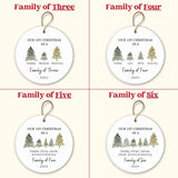Family of Three Christmas Ornament - Personalized Baby's First Christmas Ornament, First Christmas Family Ornament