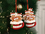 Personalized Gingerbread Christmas Ornament 2024, Custom Resin Family Ornament, Custom Christmas Gift,Personalized Xmas Gift,Christmas Decor