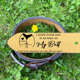 Personalized Leather Belt with Engraved Custom Message and Initial - Funny Anniversary Gift for Husband from Wife - Father’s Day Gift for Daddy - Custom Romantic Valentine Gift for Boyfriend Fiancé