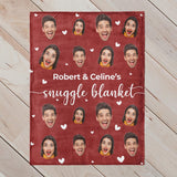 Personalized Couple Photo Blanket - Romantic Birthday Valentine's Day Wedding Anniversary Gift for Couples Wife Husband Boyfriend Girlfriend