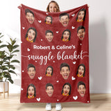 Personalized Couple Photo Blanket - Romantic Birthday Valentine's Day Wedding Anniversary Gift for Couples Wife Husband Boyfriend Girlfriend