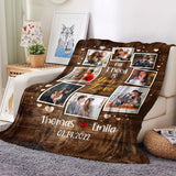 All I Need Is Your Love - Personalized Couple Photo Blanket - Romantic Valentine's Day Wedding Anniversary Gift for Couples Wife Husband Boyfriend Girlfriend