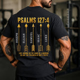Custom Raising Arrows Shirt, Personalized Dad Shirt, Psalms 127:4 Tee, Christian Father’s Day Gift, Custom Kids Names Shirt