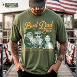 Custom Best Dad Ever Shirt with Kids Name and Photo: Retro Dad Shirt, Dad Est Shirt, New Dad Vintage Picture Tee, Fathers Day Gift from Kids