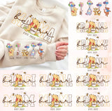 Custom Mothers Day Sweatshirt with Names, Winnie the Pooh Mothers Days Gift, Custom Mama Bear Shirt, Gift For Mother's Day