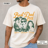 Custom Best Dad Ever Shirt with Kids Name and Photo: Retro Dad Shirt, Dad Est Shirt, New Dad Vintage Picture Tee, Fathers Day Gift from Kids