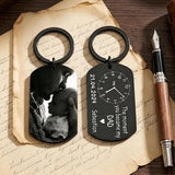 The Moment You Became My Daddy,Personalised Photo Keyring With New Born Baby Photo Gift,Gift for New Daddy Mommy,1st Father's Day Gift