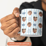 Personalized Photo Mug for Grandpa Papa Baby Face Coffee Cup Custom Baby Mug Gift for Daddy Grandpa Fathers Day Gift Pops Dada gift