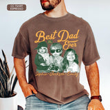 Custom Best Dad Ever Shirt with Kids Name and Photo: Retro Dad Shirt, Dad Est Shirt, New Dad Vintage Picture Tee, Fathers Day Gift from Kids