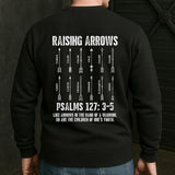 Custom Dad Raising Arrows Shirt, Personalized Fathers Day Gift For Husband, Christian Dad Kids Name Tee, Religious Papa Christian Top Gift