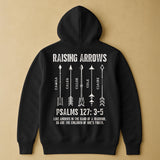 Custom Dad Raising Arrows Shirt, Personalized Fathers Day Gift For Husband, Christian Dad Kids Name Tee, Religious Papa Christian Top Gift