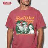 Custom Best Dad Ever Shirt with Kids Name and Photo: Retro Dad Shirt, Dad Est Shirt, New Dad Vintage Picture Tee, Fathers Day Gift from Kids