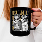 Custom Vintage Retro Photo Dad Mug, Father's Day Mug, Father's Day Gift from Kids, Childhood Photo Mug, Gift for Husband, Dad Coffee Mug