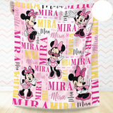 Personalized Name Blanket, Custom Name Birthday Gifts for Kids Adults