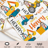 Personalized Cartoon Cars Blanket, Custom Name Pixar Cars Blanket, Lightning McQueen Sally Tow Mater Characters Blanket, Cars Birthday Gifts