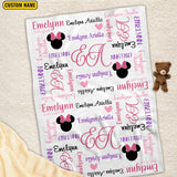 Personalized Name Blanket, Custom Name Birthday Gifts for Kids Adults