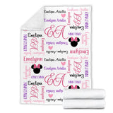 Personalized Name Blanket, Custom Name Birthday Gifts for Kids Adults