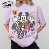 Retro Mickey Minnie Halloween Couple Shirts, Mickey Halloween Shirt, Spooky Season Tee, Halloween Matching Shirts