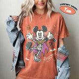 Retro Mickey Minnie Halloween Couple Shirts, Mickey Halloween Shirt, Spooky Season Tee, Halloween Matching Shirts