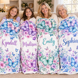Personalized Name Blanket for Boys Girls, Super Soft Customizable Blanket with Name - Unique Gift for Birthday, Christmas, Baby Shower