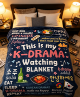 Korean Gift for Women, Korean Blanket for K-Drama Lovers, KDrama Gifts for Women, Kpop Gifts for Girls, Kpop Blankets for Teen Girls, KDrama Presents, K-Drama Lovers 60"X50" Blanket