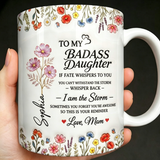 Customizable To My Daughter 3D Effect Coffee Mug, Gift For Daughter, Birthday and Mother's Day Gift