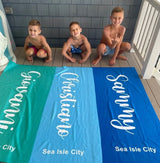 High Quality Personalized Name Beach Towel,Bath Towel, Pool Towel for Kids and Adults