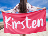 High Quality Personalized Name Beach Towel,Bath Towel, Pool Towel for Kids and Adults
