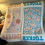 Personalized Retro Beach Towel with Name – Custom Birthday & Vacation Gift for Kids and Adults, Multi Style Summer Beach Accessory