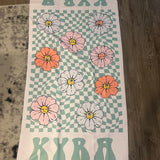 Personalized Retro Beach Towel with Name – Custom Birthday & Vacation Gift for Kids and Adults, Multi Style Summer Beach Accessory