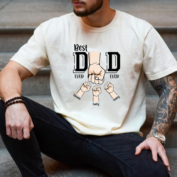 Personalized Papa Grandpa Shirt with Kids Name, Personalized Father's Day Gifts, Gifts For Men, Gifts For Dad