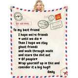 Customizable Love Reminder Blanket for Friends - Unique Gifts for Bestie