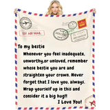 Love Reminder Blanket - Customizable Blanket for Family and Friends - Unique Gifts for Mom Dad Son Daughter Sister