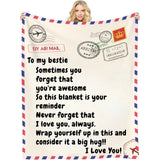 Never Forget that You are Awesome - Customizable Love Reminder Blanket for Family and Friends - Unique Gifts for Mom Dad Son Daughter Bestie