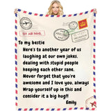 Remember You are Awesome - Customizable Love Reminder Blanket for Friends - Unique Gifts for Bestie