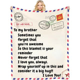 Never Forget that You are Awesome - Customizable Love Reminder Blanket for Family and Friends - Unique Gifts for Mom Dad Son Daughter Bestie