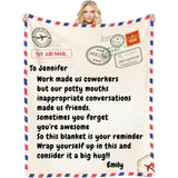 Customizable Blanket for Coworkers - Unique Gifts for Coworkers