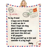 Customizable Love Reminder Blanket for Friends - Unique Gifts for Bestie