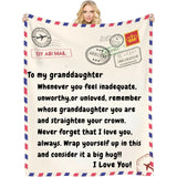 Love Reminder Blanket - Customizable Blanket for Family and Friends - Unique Gifts for Mom Dad Son Daughter Sister