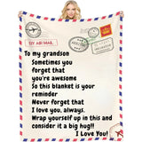 Never Forget that You are Awesome - Customizable Love Reminder Blanket for Family and Friends - Unique Gifts for Mom Dad Son Daughter Bestie