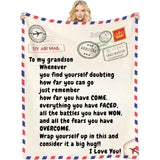 Remember You are Awesome - Customizable Love Reminder Blanket for Family and Friends - Unique Gifts for Mom Dad Grandma Grandpa Daughter Son Granddaughter Grandson Bestie