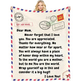 I love and appreciate mom always - Customizable Blanket for Mom - Unique Gifts for Mom